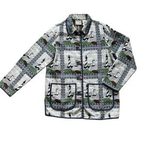 Vintage Blair Nautical Lighthouse Tapestry Jacket – Women’s Medium